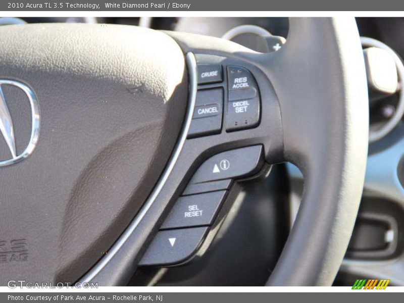 White Diamond Pearl / Ebony 2010 Acura TL 3.5 Technology