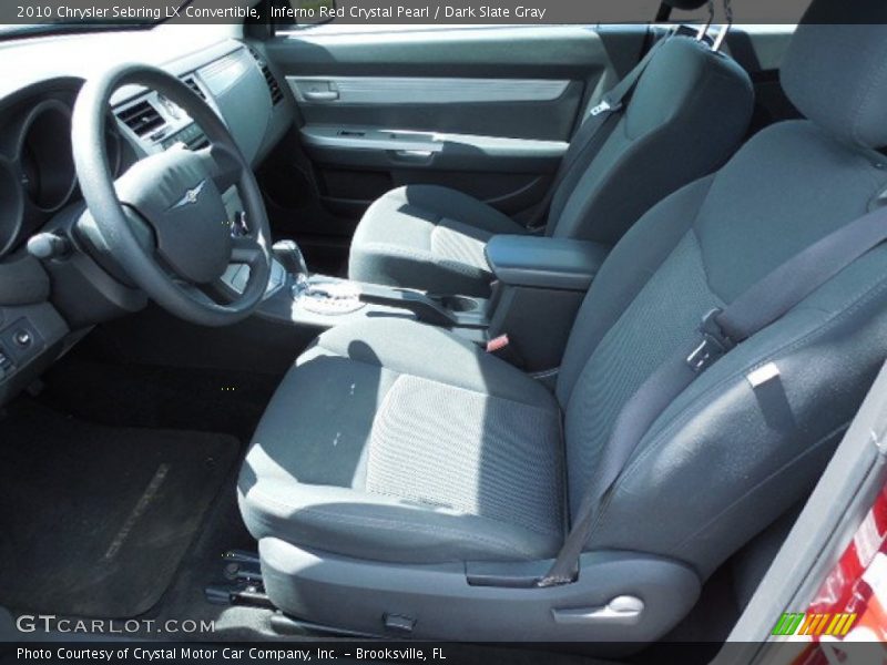 Inferno Red Crystal Pearl / Dark Slate Gray 2010 Chrysler Sebring LX Convertible