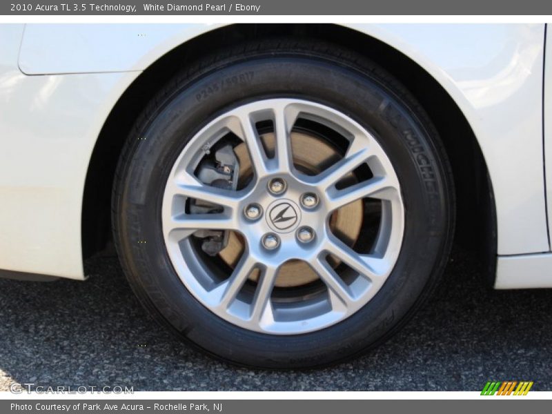 White Diamond Pearl / Ebony 2010 Acura TL 3.5 Technology