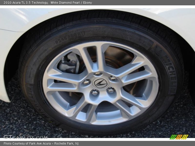 White Diamond Pearl / Ebony 2010 Acura TL 3.5 Technology