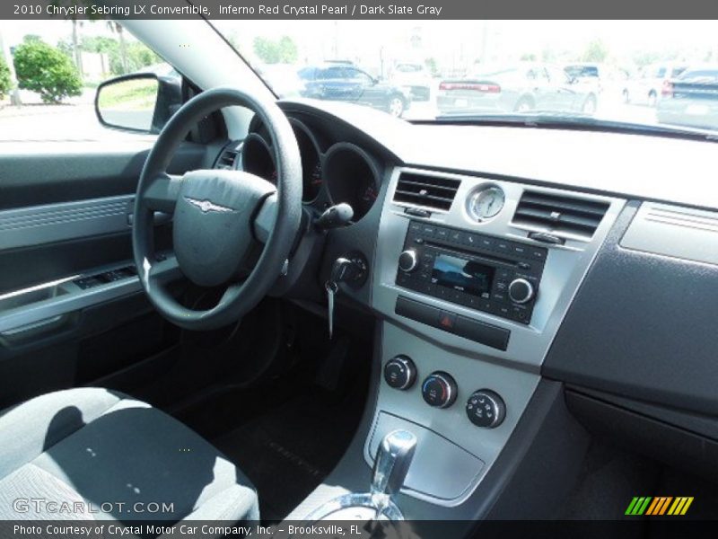 Inferno Red Crystal Pearl / Dark Slate Gray 2010 Chrysler Sebring LX Convertible
