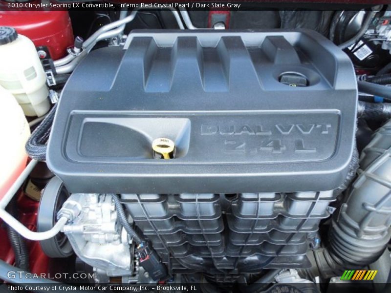 Inferno Red Crystal Pearl / Dark Slate Gray 2010 Chrysler Sebring LX Convertible