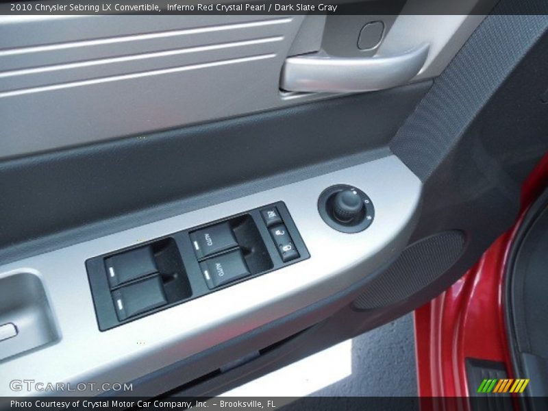 Inferno Red Crystal Pearl / Dark Slate Gray 2010 Chrysler Sebring LX Convertible