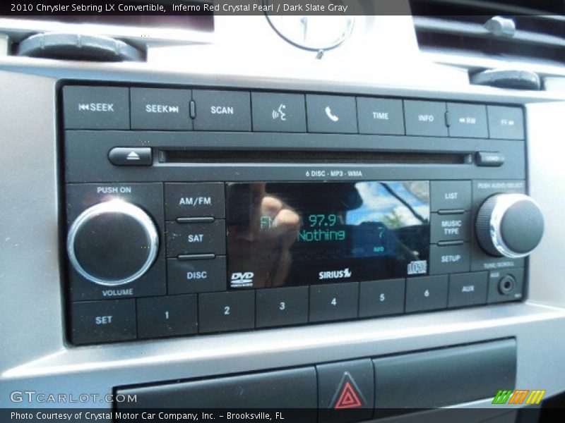 Audio System of 2010 Sebring LX Convertible