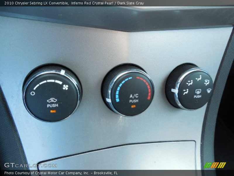 Inferno Red Crystal Pearl / Dark Slate Gray 2010 Chrysler Sebring LX Convertible