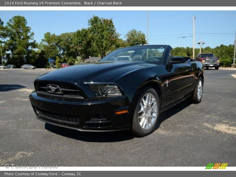 Black / Charcoal Black 2014 Ford Mustang V6 Premium Convertible