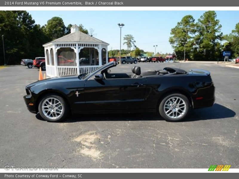 Black / Charcoal Black 2014 Ford Mustang V6 Premium Convertible