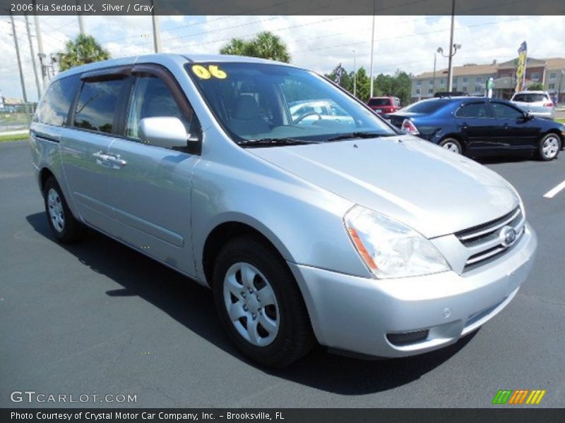 Silver / Gray 2006 Kia Sedona LX