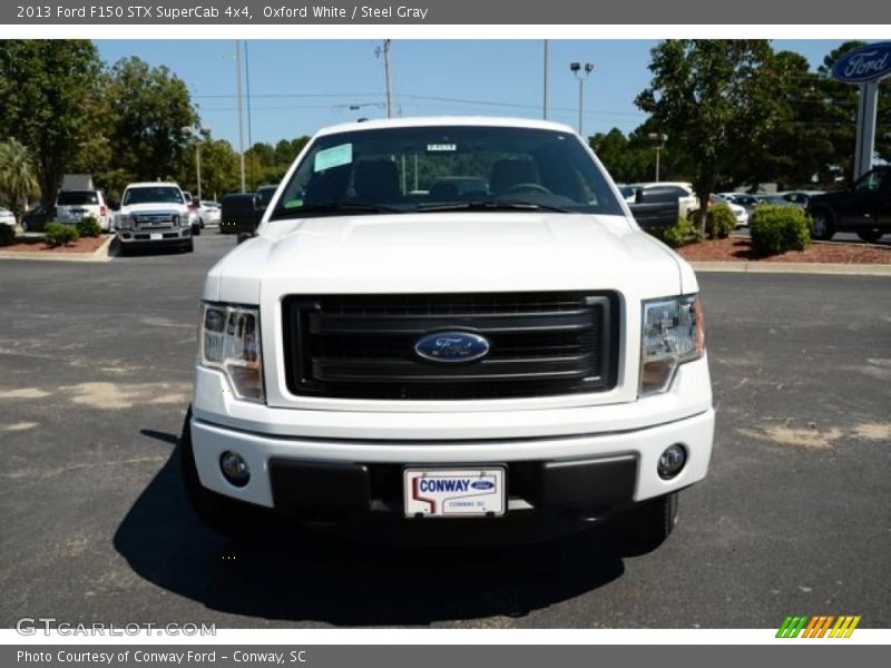 Oxford White / Steel Gray 2013 Ford F150 STX SuperCab 4x4