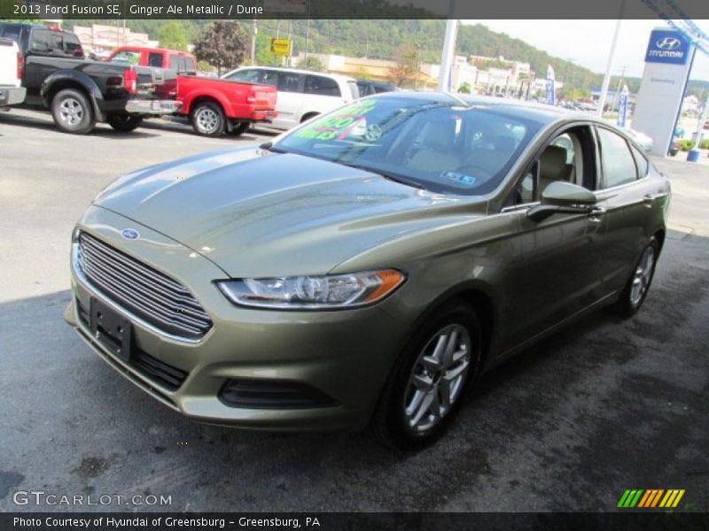 Ginger Ale Metallic / Dune 2013 Ford Fusion SE