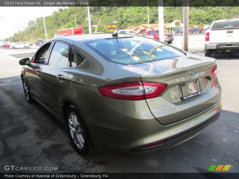 Ginger Ale Metallic / Dune 2013 Ford Fusion SE