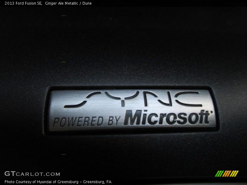Ginger Ale Metallic / Dune 2013 Ford Fusion SE