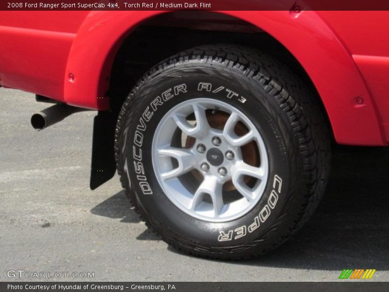 Torch Red / Medium Dark Flint 2008 Ford Ranger Sport SuperCab 4x4