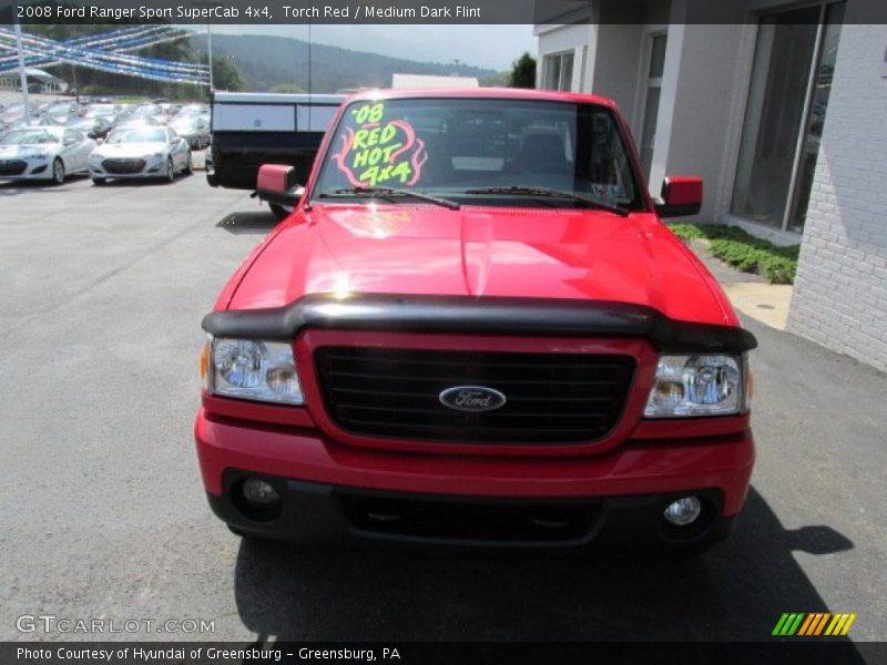 Torch Red / Medium Dark Flint 2008 Ford Ranger Sport SuperCab 4x4