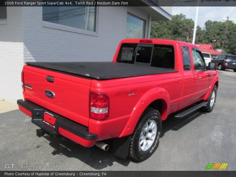 Torch Red / Medium Dark Flint 2008 Ford Ranger Sport SuperCab 4x4