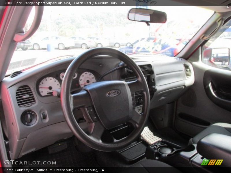 Torch Red / Medium Dark Flint 2008 Ford Ranger Sport SuperCab 4x4