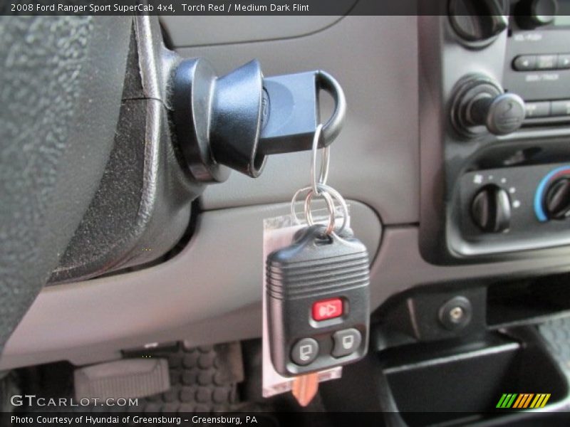 Torch Red / Medium Dark Flint 2008 Ford Ranger Sport SuperCab 4x4