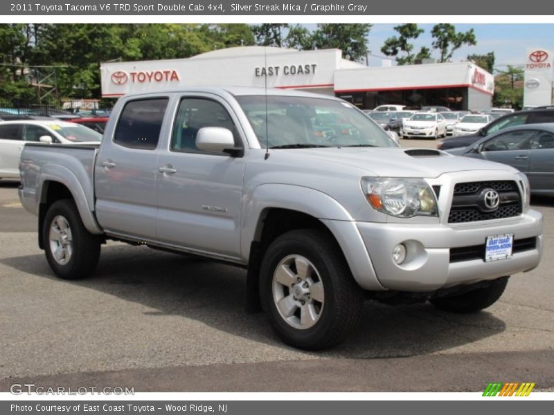 Silver Streak Mica / Graphite Gray 2011 Toyota Tacoma V6 TRD Sport Double Cab 4x4