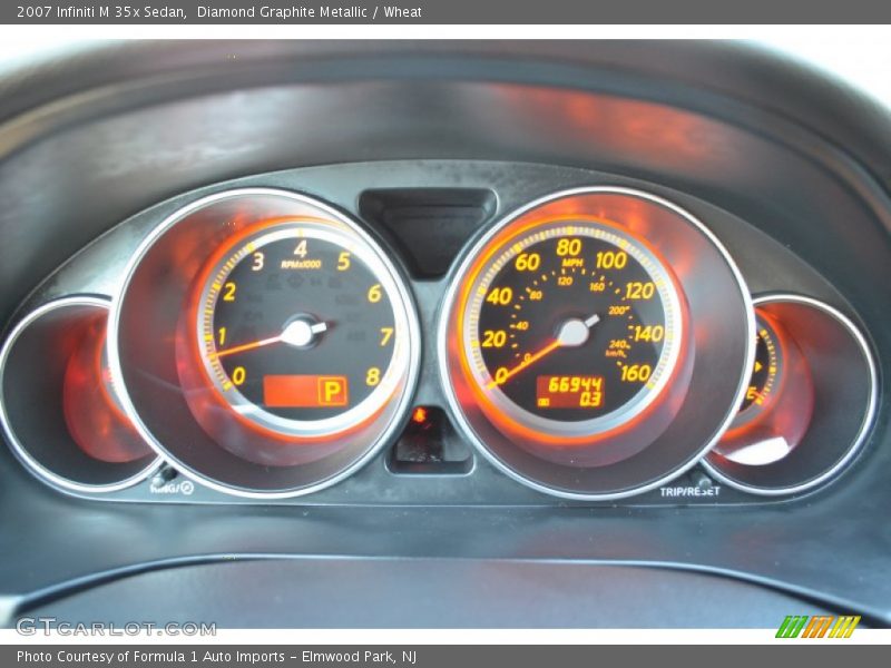 Diamond Graphite Metallic / Wheat 2007 Infiniti M 35x Sedan