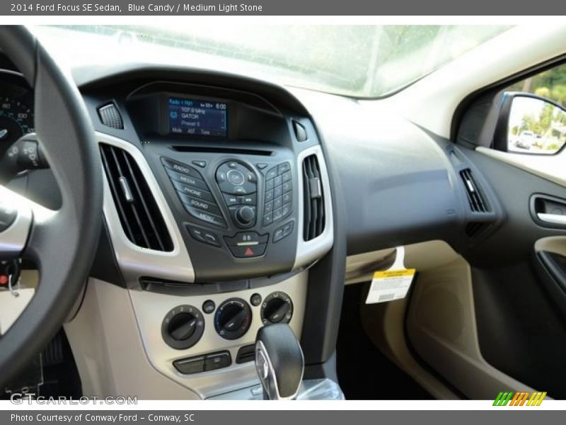 Blue Candy / Medium Light Stone 2014 Ford Focus SE Sedan