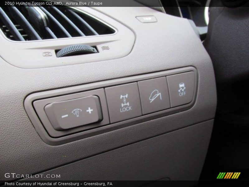 Aurora Blue / Taupe 2010 Hyundai Tucson GLS AWD