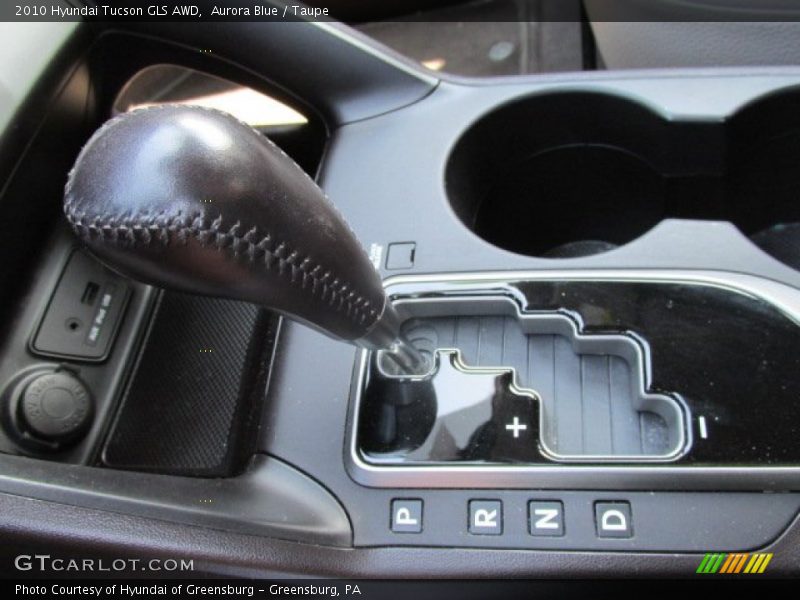 Aurora Blue / Taupe 2010 Hyundai Tucson GLS AWD