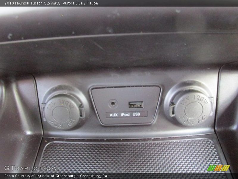 Aurora Blue / Taupe 2010 Hyundai Tucson GLS AWD