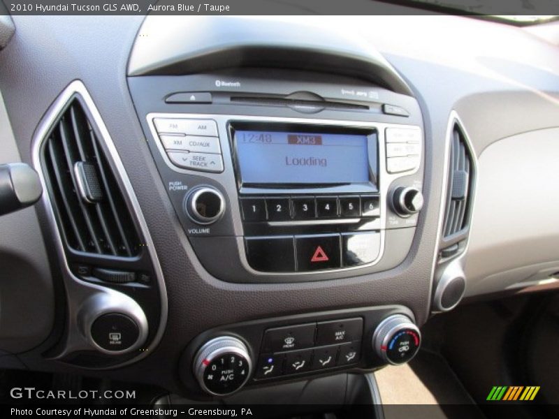 Aurora Blue / Taupe 2010 Hyundai Tucson GLS AWD