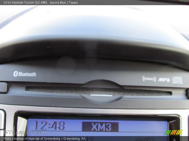 Aurora Blue / Taupe 2010 Hyundai Tucson GLS AWD
