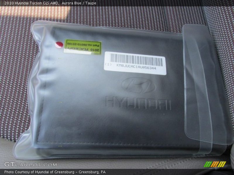 Aurora Blue / Taupe 2010 Hyundai Tucson GLS AWD