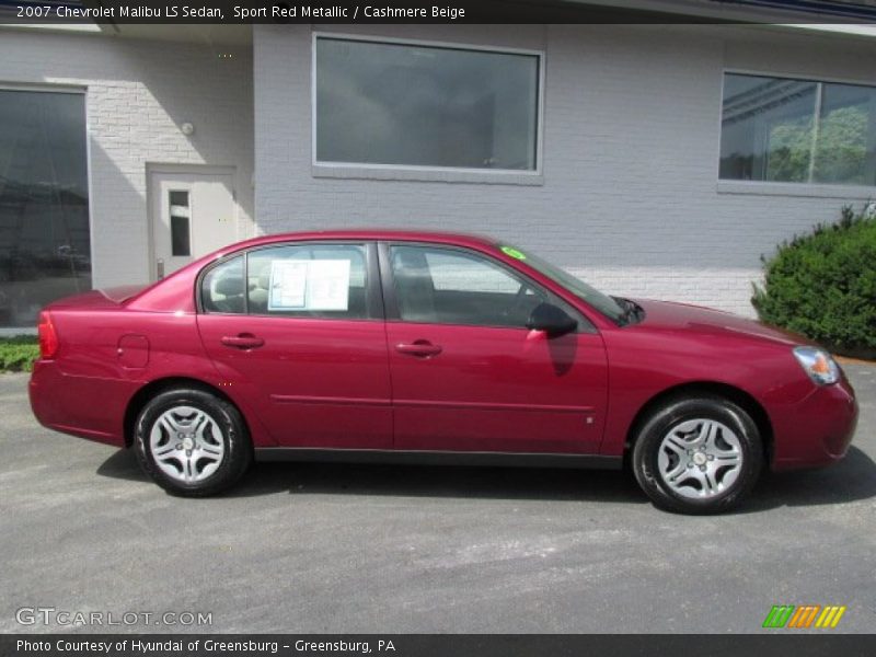 Sport Red Metallic / Cashmere Beige 2007 Chevrolet Malibu LS Sedan