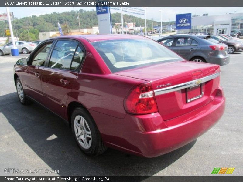 Sport Red Metallic / Cashmere Beige 2007 Chevrolet Malibu LS Sedan
