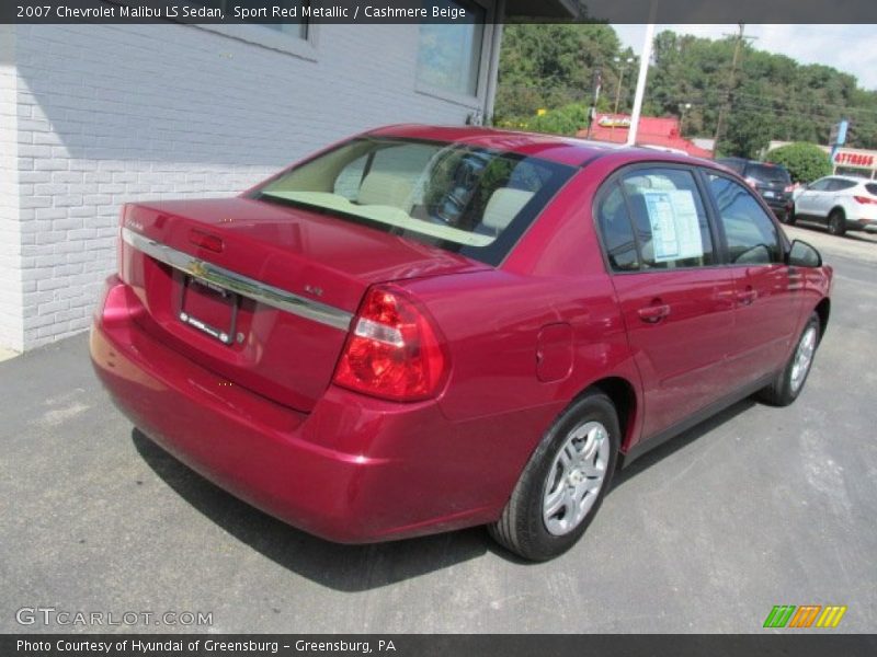 Sport Red Metallic / Cashmere Beige 2007 Chevrolet Malibu LS Sedan