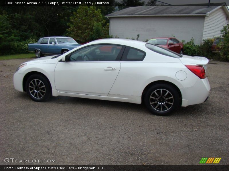 Winter Frost Pearl / Charcoal 2008 Nissan Altima 2.5 S Coupe