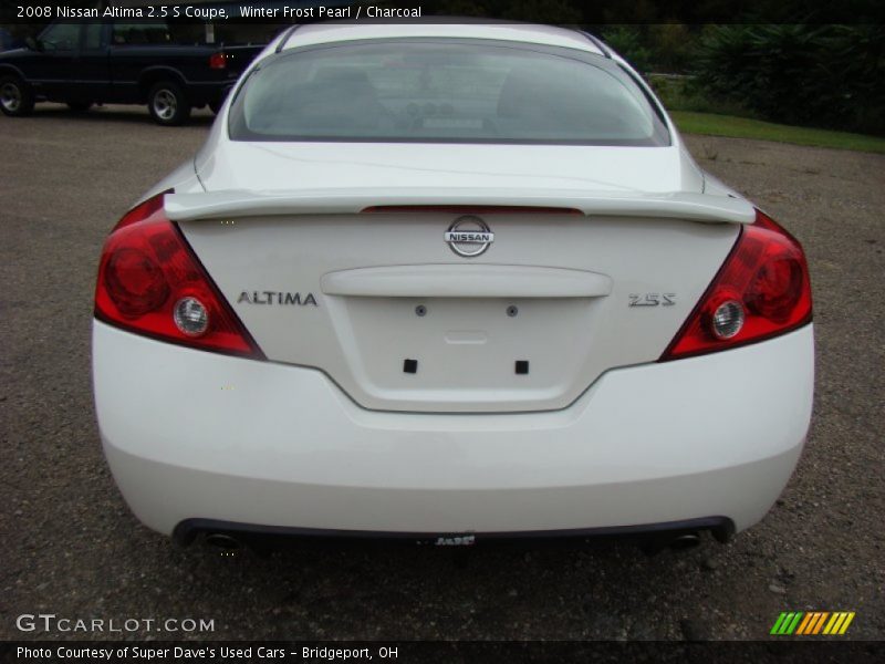 Winter Frost Pearl / Charcoal 2008 Nissan Altima 2.5 S Coupe