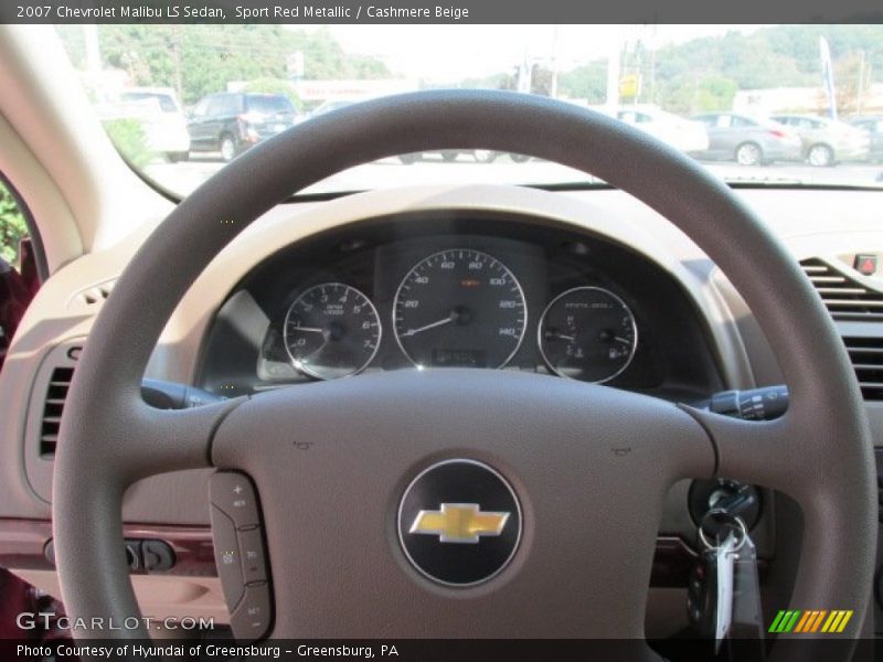 Sport Red Metallic / Cashmere Beige 2007 Chevrolet Malibu LS Sedan