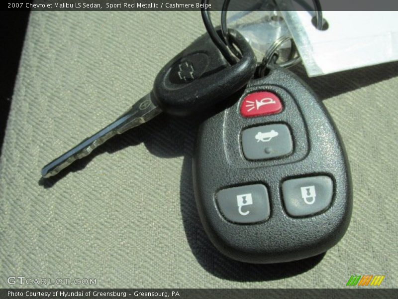 Sport Red Metallic / Cashmere Beige 2007 Chevrolet Malibu LS Sedan