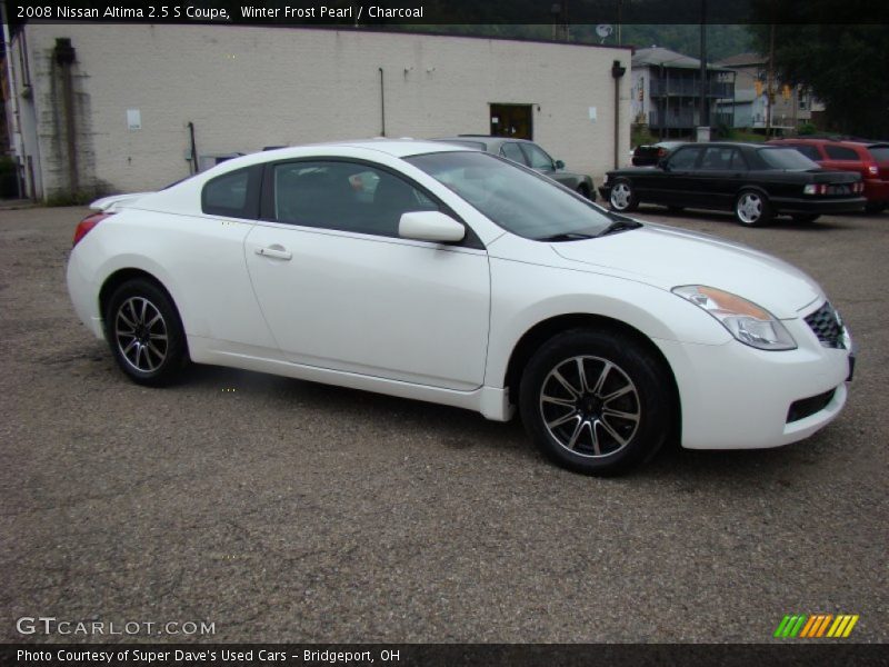 Winter Frost Pearl / Charcoal 2008 Nissan Altima 2.5 S Coupe