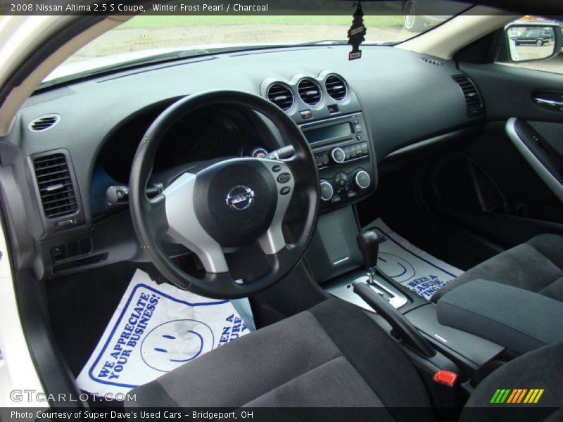 Winter Frost Pearl / Charcoal 2008 Nissan Altima 2.5 S Coupe