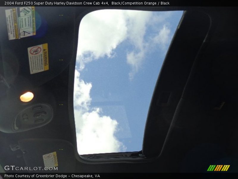 Black/Competition Orange / Black 2004 Ford F250 Super Duty Harley Davidson Crew Cab 4x4