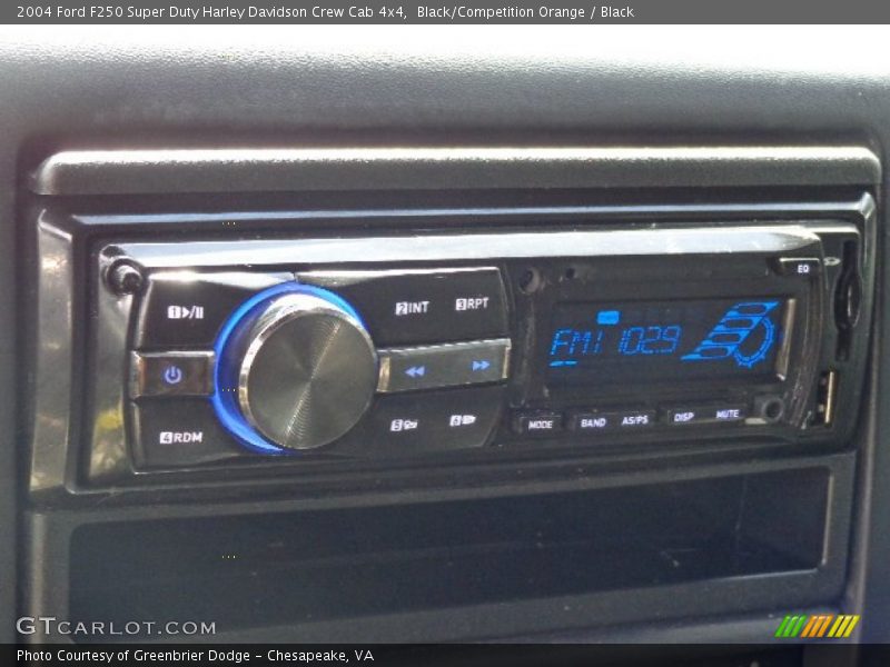 Black/Competition Orange / Black 2004 Ford F250 Super Duty Harley Davidson Crew Cab 4x4