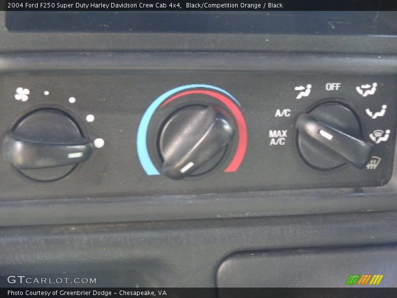 Black/Competition Orange / Black 2004 Ford F250 Super Duty Harley Davidson Crew Cab 4x4