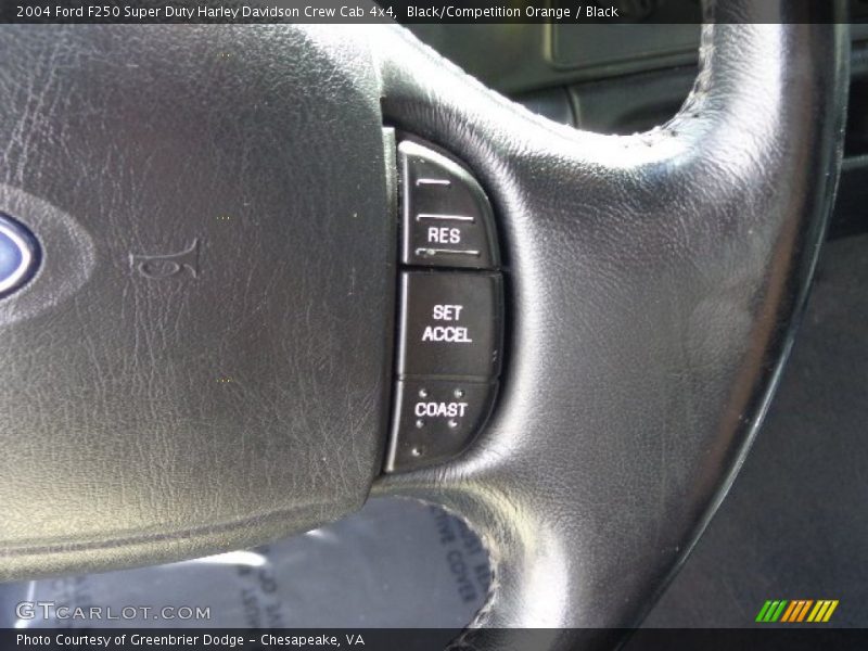 Black/Competition Orange / Black 2004 Ford F250 Super Duty Harley Davidson Crew Cab 4x4