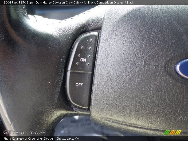 Black/Competition Orange / Black 2004 Ford F250 Super Duty Harley Davidson Crew Cab 4x4