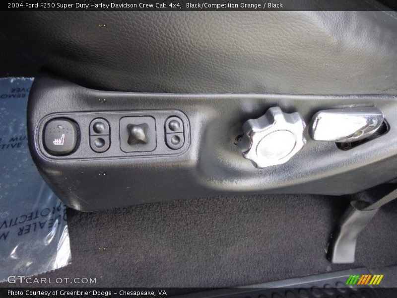 Black/Competition Orange / Black 2004 Ford F250 Super Duty Harley Davidson Crew Cab 4x4