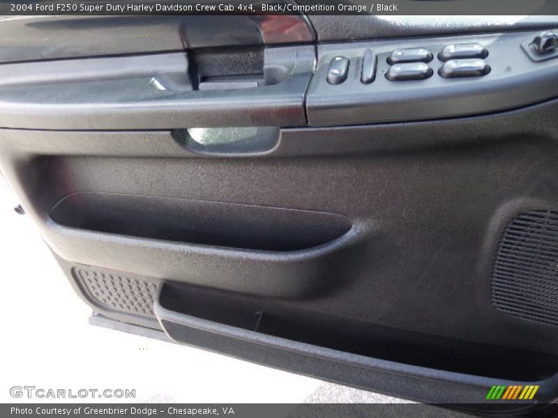 Black/Competition Orange / Black 2004 Ford F250 Super Duty Harley Davidson Crew Cab 4x4