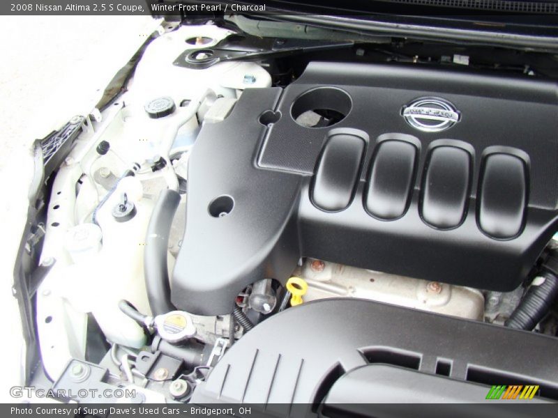 Winter Frost Pearl / Charcoal 2008 Nissan Altima 2.5 S Coupe