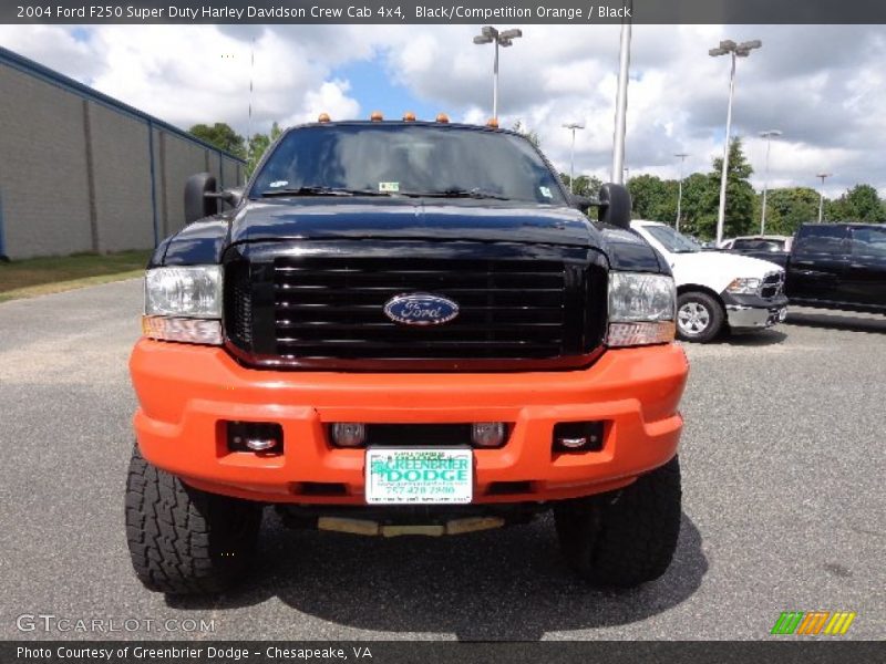 Black/Competition Orange / Black 2004 Ford F250 Super Duty Harley Davidson Crew Cab 4x4