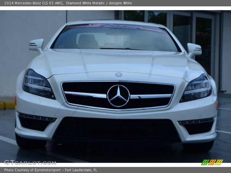 Diamond White Metallic / designo White 2014 Mercedes-Benz CLS 63 AMG