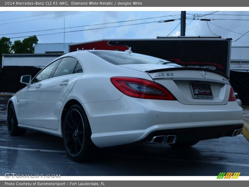 Diamond White Metallic / designo White 2014 Mercedes-Benz CLS 63 AMG